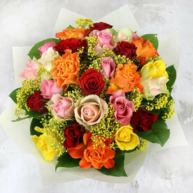 Букет из 27 роз Кения 40 см.
