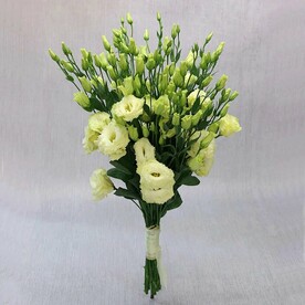 Букет из 11 белых лизиантусов