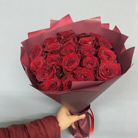 21 красная роза