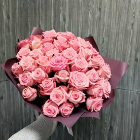 Букет из 51 розовой розы