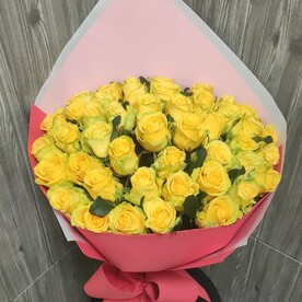Букет из 49 жёлтых роз 50 см