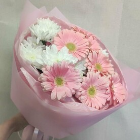 Букет "малиновый чизкейк"