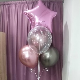 Композиция из 5 гелиевых шаров