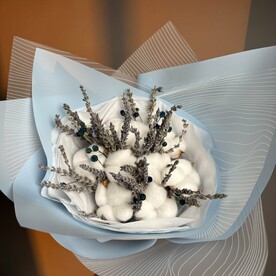 Сухоцветы в голубых тонах