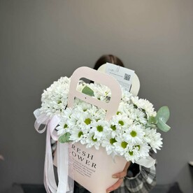 Сумочка с белоснежными ромашками R03