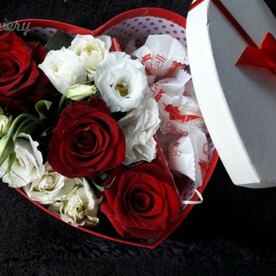 Сердечко "Три розы"