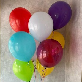 Набор разноцветных гелиевых шаров