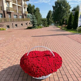 Огромный букет сердце