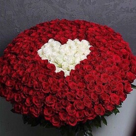 Букет из большой сердечки