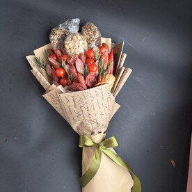 Мужской букет.  Съедобный букет с колбасками