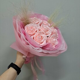 Букет ароматных мыльных роз