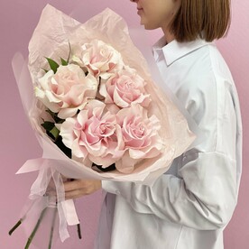 Французские розы «Нежно-розовый»