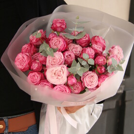 Кустовые розы «для хорошего настроения»