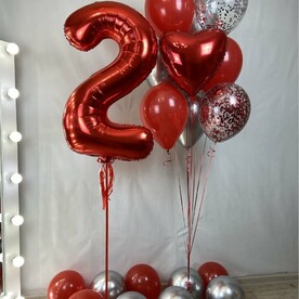 Яркий набор шаров на день рождения