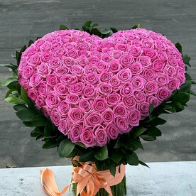 Роза аква 3D сердца