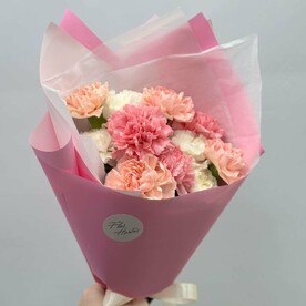 Букет микс из гвоздик