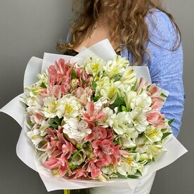 Букет 25 альстромерий микс