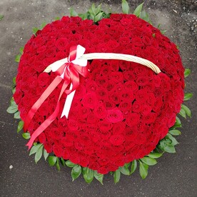 Сердца из розы.