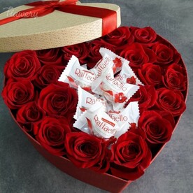 Сердца из розы