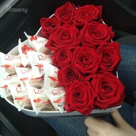 Сердца из розы.