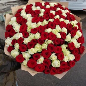 Микс из 151 розы.