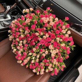 Кустовые розы 101 микс