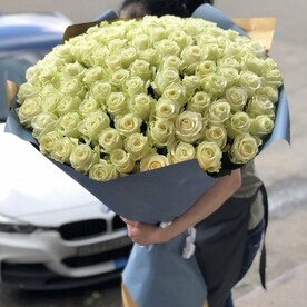 101 белая роза