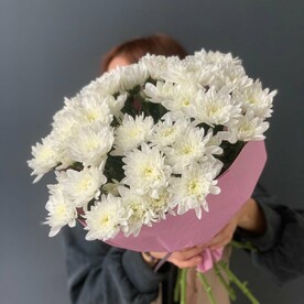 Кругляш из хризантем