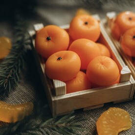 Мыло ручной работы «ящичек мандаринов»