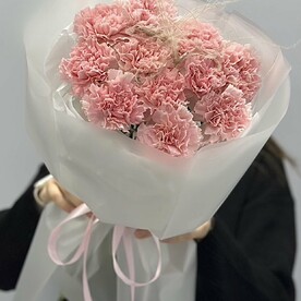 Букет нежный дианиус и ковыль