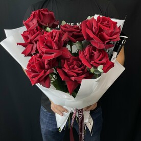 Букет французских роз «Пламя»