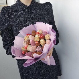 Букет из клубники в шоколаде