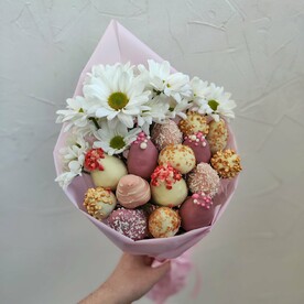 Букет из клубники в шоколаде