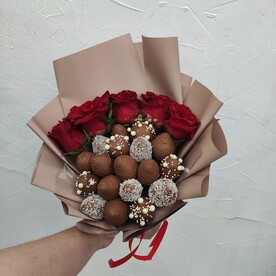 Букет из клубники в шоколаде