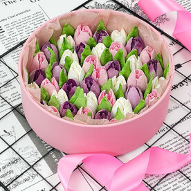 Цветы из зефира "Нежная королева"