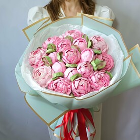 Букет из зефира Сладкое счастье пионов