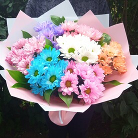 Букет хризантем Мозаика