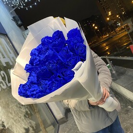 Синие розы 25 шт 💙