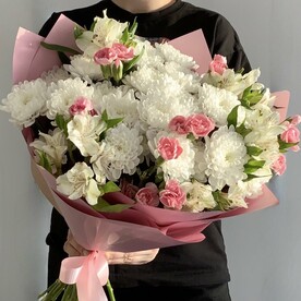 Стойкое сочетание 💐 хризантема диантусы Альстромерия