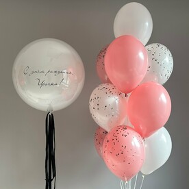 Фонтан из воздушных шаров с bubbles