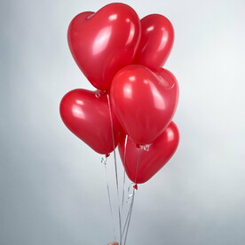 Набор воздушных шаров «Красные Сердца» (5 шт)