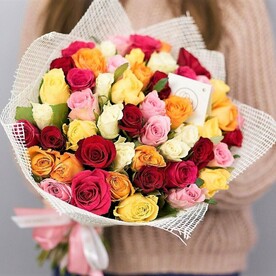 51 микс розы 40 см