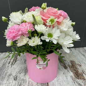 Коробочка с ромашками и розой😍❤️