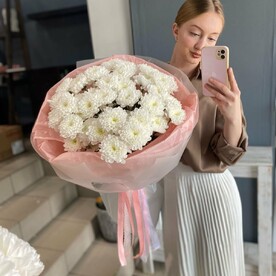 Букет из нежных пышных хризантем ❤️😍