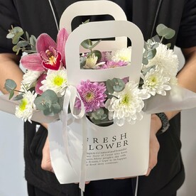 Малейшая сумочка с орхидеей