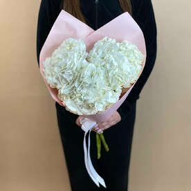 Букет из 3 белых гортензии