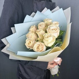 Букет Розы Кремовые