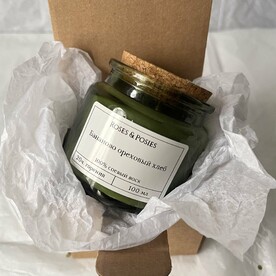 Ароматическая свеча из соевого воска «Бананово ореховый хлеб»