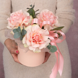 Коробочка с французскими розами