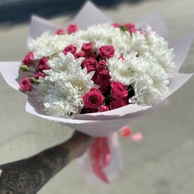 Хризантема и Розы